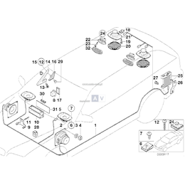 Dla samochodów z Klimatyzacja, Uchwyt - 65111384108