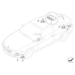 Dla samochodów z stratus metallic, Czujnik PDC - 66207970543