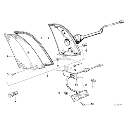 Szkło lampy prawe - 63131370546