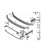 Poprzeczka pionowa prawa BMW F39 X2 F40 F45 F45NF46 F46N F48 MINI F54 F55 F56 F57 F60 - 51117301586