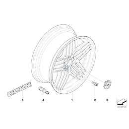 Śruba koła - 36118022581