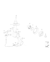 Uchwyt czujnika ABS, prawy - 34521165770