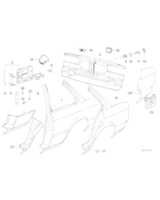 Element błotnika tylnego lewego - 41351961523