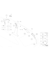 Osłona słupka tylnego prawego - 51438232024