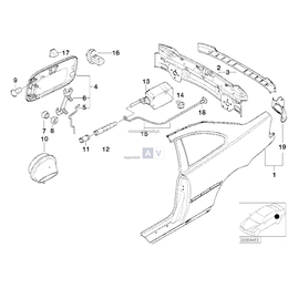 Klapka wlewu paliwa - 51178222391