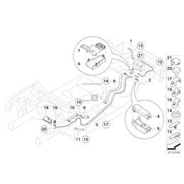 Kabel minus akumulatora - 61129215951