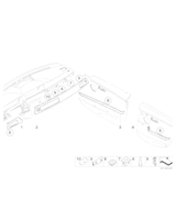 List. dekor.drzwi aluminiowa tylna prawa - 51426982474