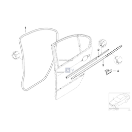 Listwa uszczelniająca, zewn. prawa - 51342695292
