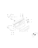 Tapicerka drzwi tylna prawa - 51428247054