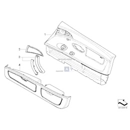 Osłona głośnika lewego - 51418020603