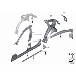 Rama boczna wewn. z tyłu z prawej str. - 41217238336