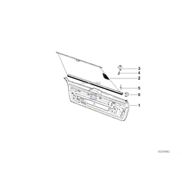 Tapicerka pokrywy bagażnika dolna - 51492489622