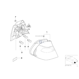 Uszcz. lampy tylnej bocznej praw. - 63216900454