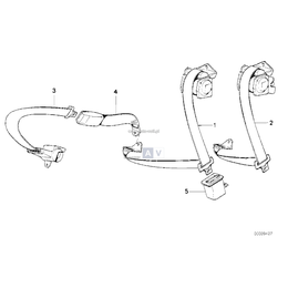 Pas bezpieczeństwa tylny - 72118167933