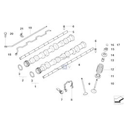 Oś dźwigienki zaworowej, ssanie - 11337548526