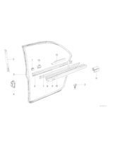 Listwa ochronna tylna prawa - 51221959704
