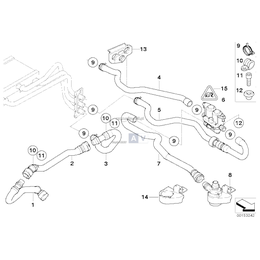 Przewód elast. powrotny chłodn./silnik - 64216921428