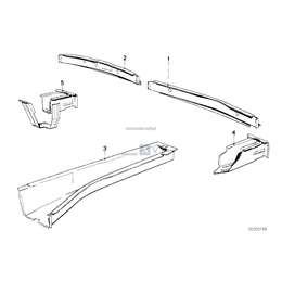 Uchwyt pochł. energii zderz, tylny - 41121881137