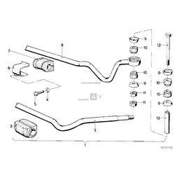 Stabilizator przedni - 31351115872