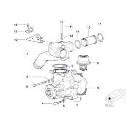 Pompa płynu chłodzącego mechaniczna - 11511405720