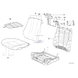 Przekładnia mechanizmu zagłówka - 52101964246