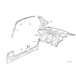 Ściana działowa bagażnika - 41131946376
