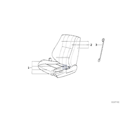 Poszycie oparcia, skóra - 52108166749