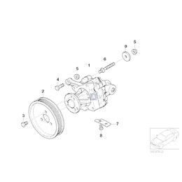 AT-Pompa wspom. ukł. kierowniczego BMW E34 E39 530i 535i 540i M60 M62 - 32411141570