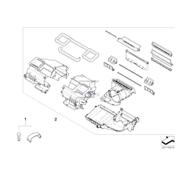 Kpl. części obudowy urządzenia klimat. - 64116927602