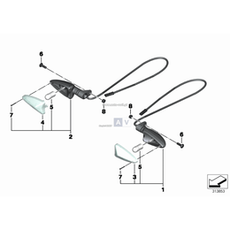 Lampa kierunkowskazu przednia lewa - 63138534363
